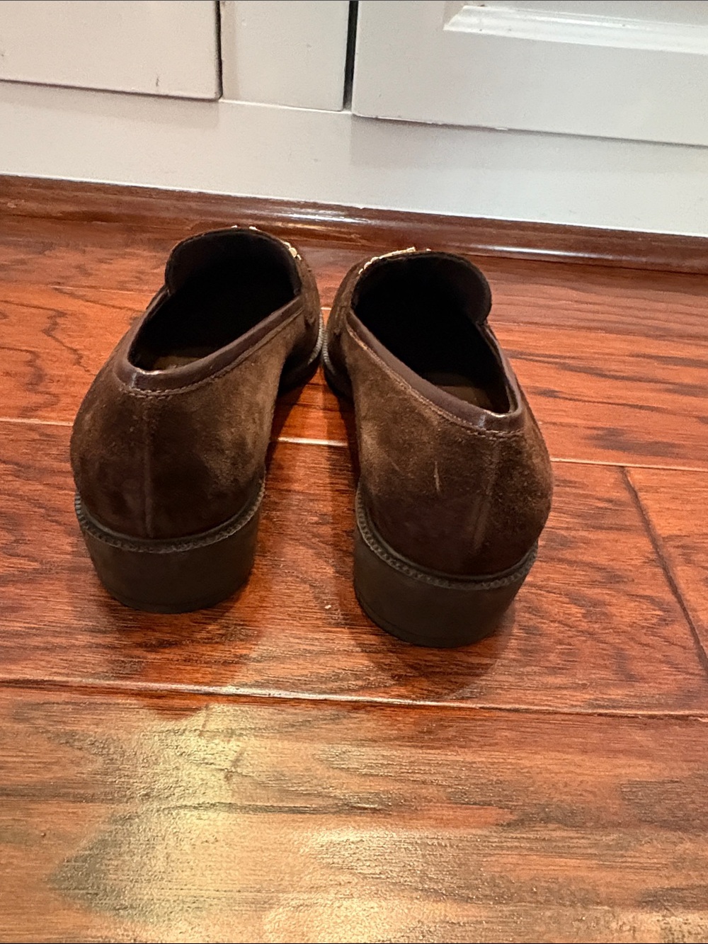 Salvatore Ferragamo brown suede Gancini bit loafers - Picture 3 of 4